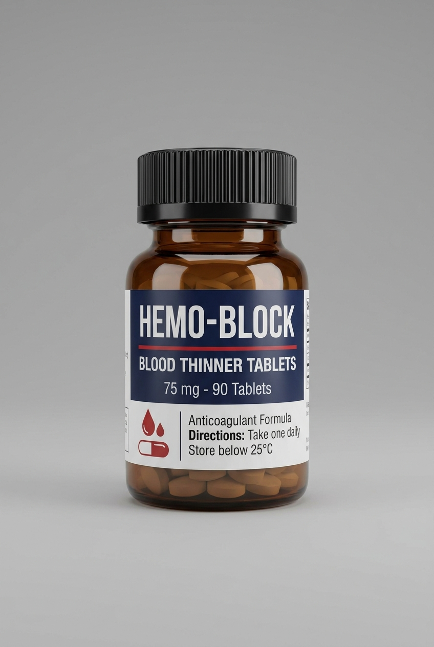 HEMO-BLOCK Blood Thinner Tablets 75 mg (90 Tablets)