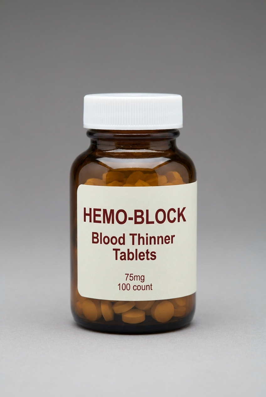 HEMO-BLOCK Blood Thinner Tablets 75 mg (90 Tablets)